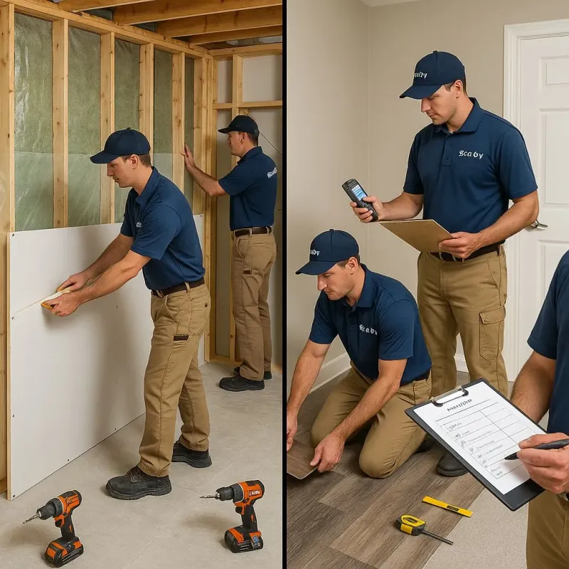 Repairs and Reconstruction process in South Greeley, WY